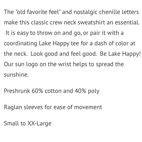 LAKE HAPPY Crewneck Sweatshirt - Picture 3 of 16